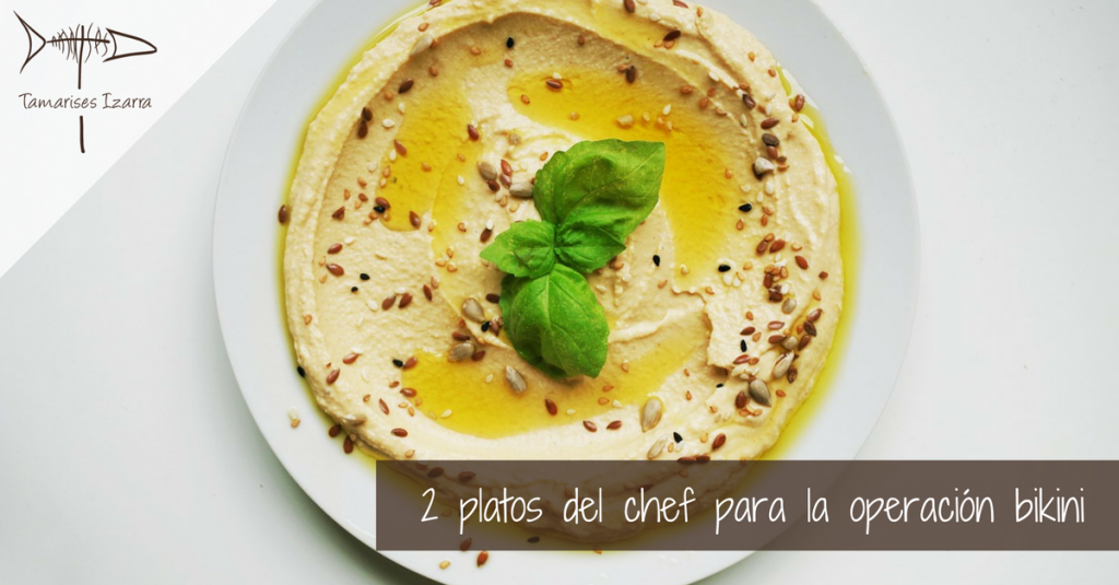 Platos del chef para la operación bikini