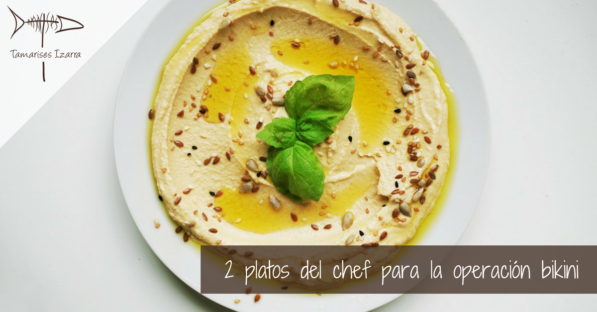 Platos del chef para la operación bikini
